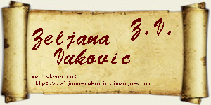 Željana Vuković vizit kartica